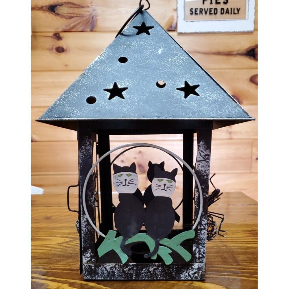 Halloween Lantern With Spiders And Cats - Picture 5 of 10